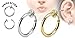 Non-Piercing Septum Piercing Spring Action Steel Fake Body Jewelry Hoop