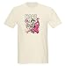 Artsmith, Inc. Light T-Shirt Cancer Hope for a Cure - Pink Ribbon - Natural, Large