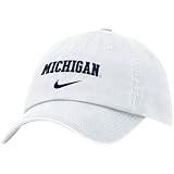 Nike Michigan Wolverines White Campus Adjustable Hat