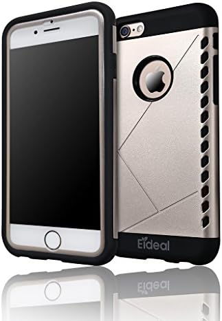 iPhone 6 Case, Dual Layer Rugged Protective TPU iPhone 6 rugged Case for Apple iPhone 6 with 4.7 inch [Gold]