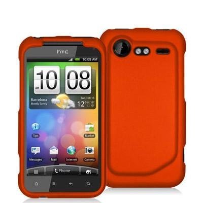 Orange Rubberized Snap-On Hard Skin Case Cover for HTC Droid Incredible 2 6350 New By Electromaster