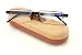 Lightweight Half Rim Computer Reading Glasses - UV Glare Protection Readers Anti Harmful Blue Rays in Shatterproof Memory Flex Frame - Gaming Glasses (Black, 0.00)
