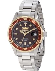 Invicta Womens 12979 Pro Diver Brown Dial Stainless Steel Watch