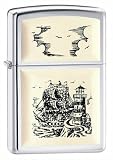 High Polish Chrome, Scrimshaw Ship Emblem
