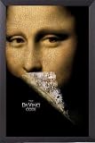 The Da Vinci Code Poster und Holz-Rahmen - Tom Hanks, Audrey Tatou (Teaser) (91 x 61cm)