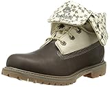 Timberland Women's EK Authentics Canvas Fold Down Boot, Dark Olive Dry Gulch, 8.5 M US