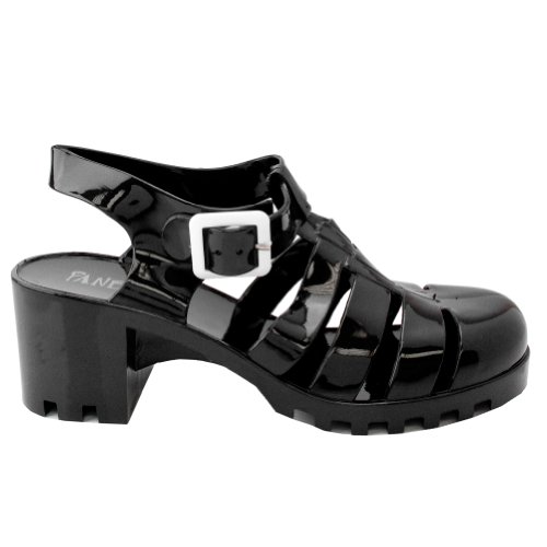 Pandora S44-1 New Women Summer Retro Jelly Slingback Strappy Heel Rain Sandals SNJ SHOES