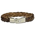 SilberDream Lederarmband braun f�r Herren oder Damen Leder Armband Echtleder LA3002B