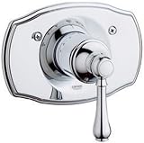 Grohe 19 616 000 Geneva Thermostatic Valve Trim with Lever Handle, StarLight Chrome