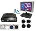 15m 15 Meters Range Wireless Rear Car Reverse Reversing parking Senbsor 4 sensors & LCD dispaly (Black)