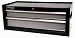HOMAK BG03027203 27-Inch SE Series 2-Drawer Mid-Chest - Black/Gray