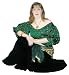 Green Blouse/Choli with Gold Dots
