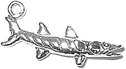 Sterling Silver Barracuda Charm