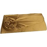 Prezzo Pleated Rose Clutch
