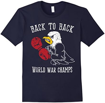 Men's Back to Back World War Champs TShirt Large Navy