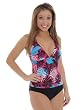 Women's Halter Tankini Top Bikini Bottoms 2 Piece Swim Suit Set Size 8