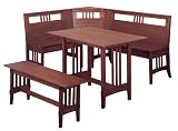 Linon Mission Kitchen Nook Set