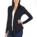 Mossimo  Black Petites: Lightweight Open Cardigan Ebony