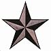5 Inch Nautical Tattoo 3D Star Embroidered Iron On Applique Patch FD - Gray