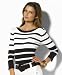 Lauren by Ralph Lauren Striped Boatneck Knit Top