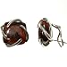 Certified Genuine Cherry Amber and Sterling Silver Beautiful Universe Earrings