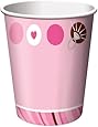 Creative Converting Bridal Shower 8 Count Paper Cups, 9-Ounce, Bride to be Dots