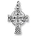 Sterling Silver Antiqued Celtic Cross