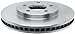 ACDelco Silver 18A1800A (19287237) Non-Coated Front Disc Brake Rotor
