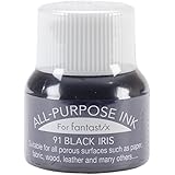 Tsukineko 0.5-Fluid-Ounce All Purpose Ink, Black Iris