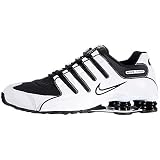 Nike Shox NZ Mens Running Shoes Black/White-Black 378341-038