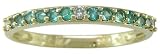 14KT Paraiba Tourmaline & Diamond Stackable Ring