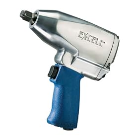 Ex-Cell ET502 1/2-Inch Pnuematic Impact Wrench with 380 Foot-Pounds of Torque