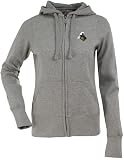 Purdue Womens Zip Front Hoody Sweatshirt (Grey)
