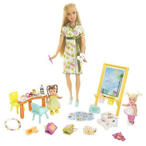 Childrens Toyshop  Toys : Barbie....i Can Be... Art Teacher Playset