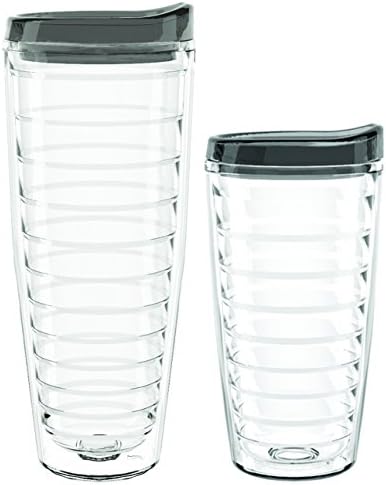 Quench Tritan USA Insulated Tumbler, Charcoal Lid, 1 each 26 oz & 16oz