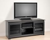 LIMITED TIME OFFER Prepac Francesca 60 Plasma LCD TV Console Black FREE SHIPPING