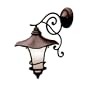 Kichler Lighting Kichler 9354AGZ Cotswold 1-Light Outdoor Wall Lantern, Aged Bronze with Weathered White Glass