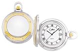 Colibri Swiss Collection Hunting Case Goldtone Silverton Pocket Watch Modern PWS096108