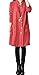 Hole Tide Women's Solid Color V-Neck Cotton & Linen Long Sleeves Blouse Dress