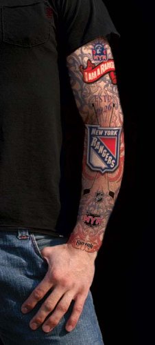 New York Rangers Tattoo Sleeves