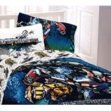Transformers Motorized Full Comforter and Sheet Set (5 Piece Bedding)