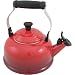 Le Creuset Enamel-on-Steel 1-4/5-Quart Whistling Kettle, Cherry Red