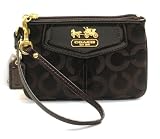 NEW AUTHENTIC COACH MADISON OP ART SIGNTURE WRISTLET 43262 (Mahogany)