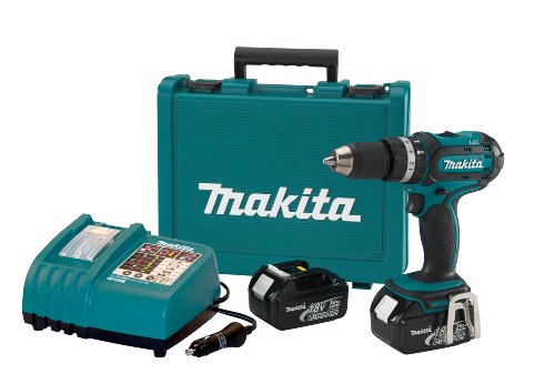 Makita BHP452A 18-Volt LXT 12-Inch Lithium-Ion Cordless Hammer DriverDrill Kit with Rapid Automotive Charger