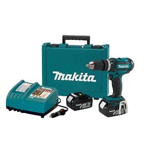 Makita BHP452A 18-Volt LXT 1 2-Inch Lithium-Ion Cordless Hammer Driver Drill Kit with... by 