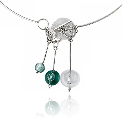 Antica Murrina Loop Necklace - Steel grey