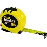 Stanley 30-854 25 ft x 1-Inch Leverlock Tape Rules (Fractional Read) (Tools & Home Improvement)
