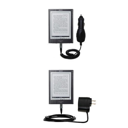 Essential Kit for the Sony PRS-700BC Digital Reader includes a Car and Wall Charger - Gomadic Brand w/ TipExchange Technology
