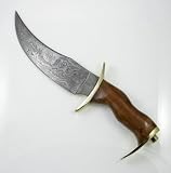 Damascus Steel Spanish Bowie Knife Rosewood Handles