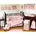 JoJo Designs 9-Piece Baby Crib Bedding Set - Pink and Khaki Camo Military Camouflage Army
